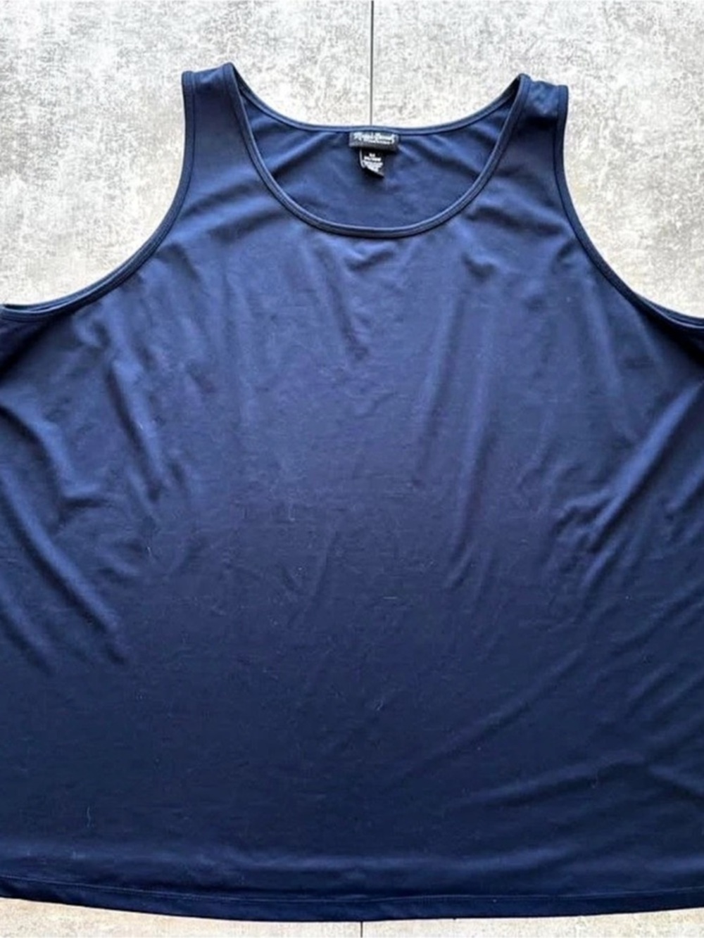Maggie Barnes Essentials Women's Navy Blue Plus Size Tank Top Size 5X